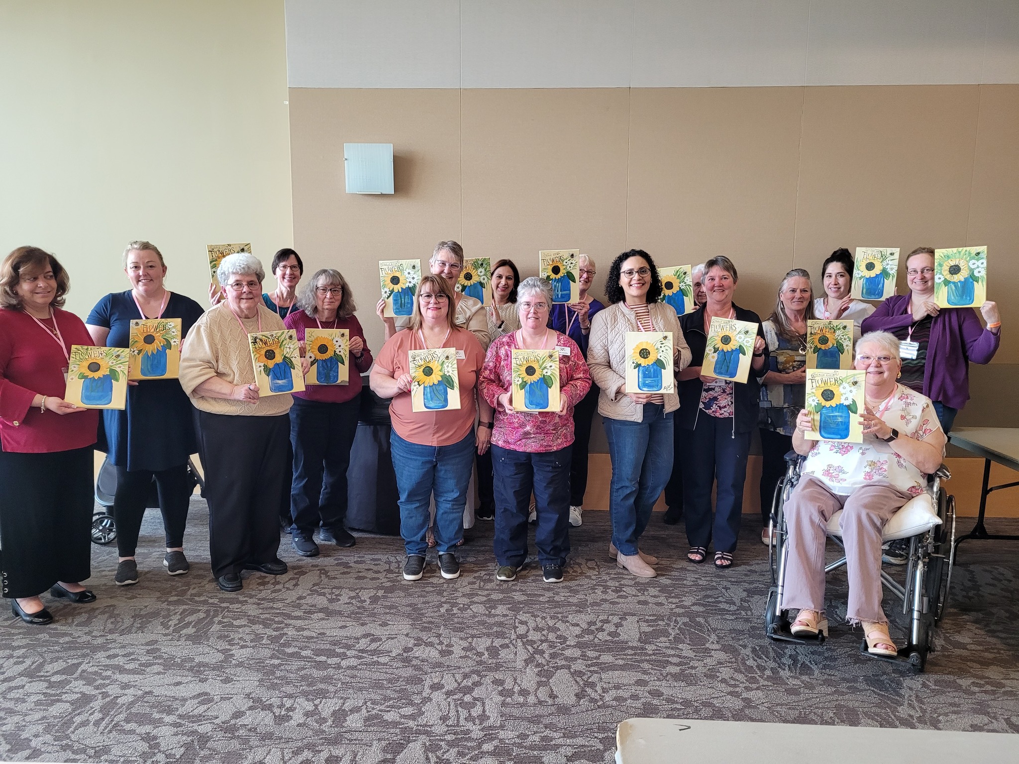 Paint party sunflower results