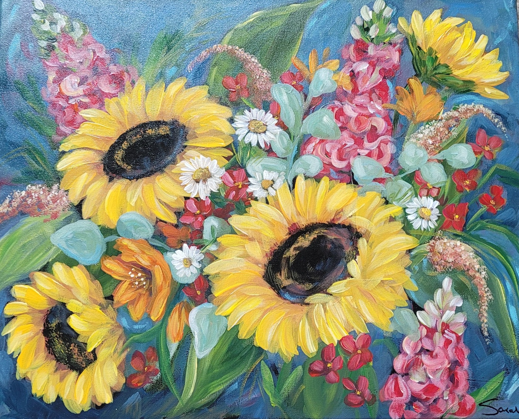 Sunflower painting